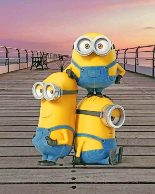 Minion Vacation - Paint By Number - Num Paint Kit