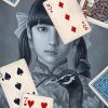 Monochrome Cards Girl paint by numbers