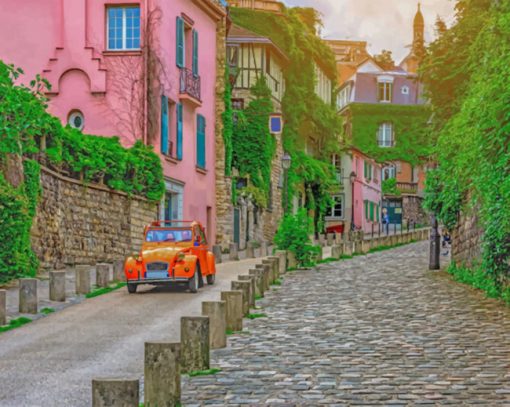 Montmartre Paris Paint by numbers