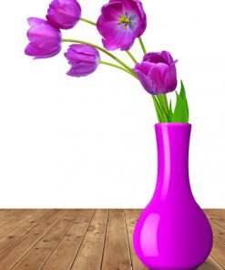 Purple Tulips paint by numbers