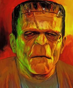Scary Frankenstein paint by numbers