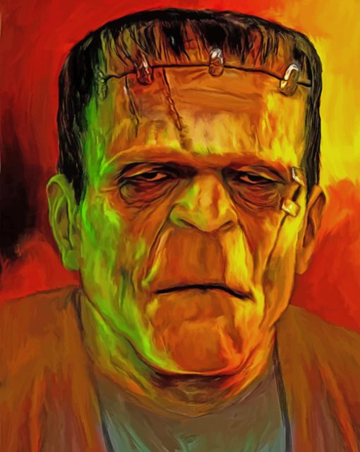 Scary Frankenstein paint by numbers