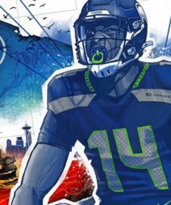 Seahawks Player paint by numbers