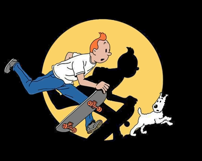 Skater Tintin paint by numbers