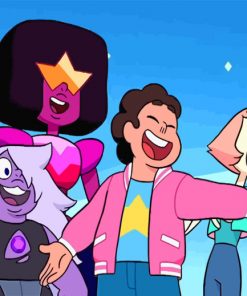 Steven Universe And His Friends paint by numbers