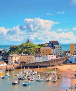 Tenby Wales Paint by numbers