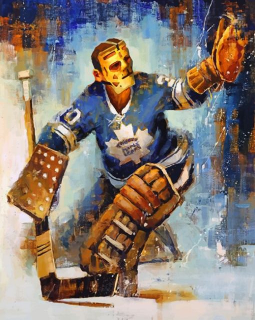 Toronto Maple Leafs Terry Sawchuk paint by numbers