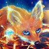 Red Fire Fox paint by numbers