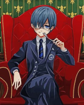 Ciel Phantomhive Black Butler paint by numbers