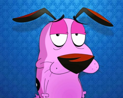 Courage The Cowardly Dog - Paint By Number - Num Paint Kit