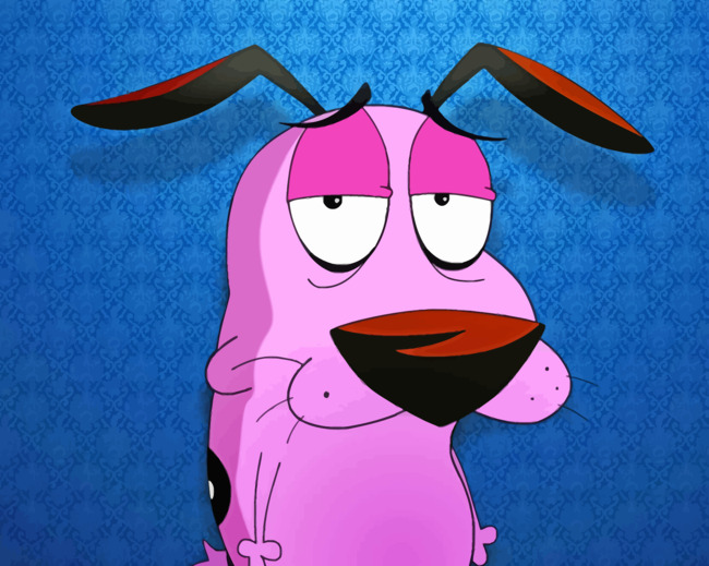 Courage The Cowardly Dog paint by numbers