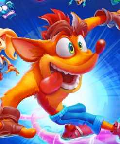 Crash Bandicoot Game Paint by numbers
