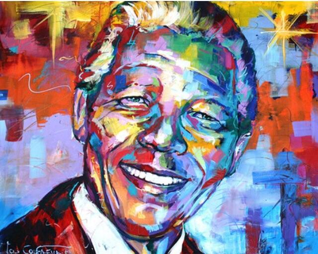Nelson Mandela paint y numbers