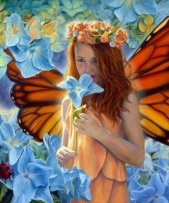 Butterfly FairyButterfly Fairy paint by numbers