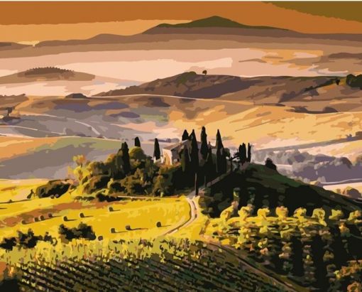 Homes In Tuscany Paint by numbers
