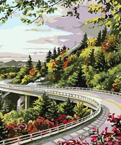 Blue Ridge Parkway paint by numbers