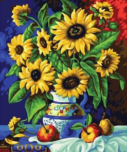 Sunflower On Vase paint by numbers