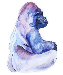Silverback Gorilla paint by numbers