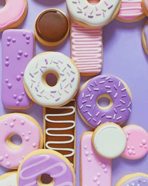 Sweet Donuts paint by numbers