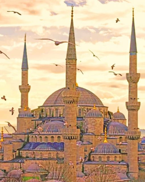 The Blue Mosque Turkey Paint by numbers