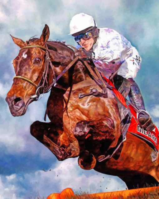Aesthetic Horse Racing Paint by numbers