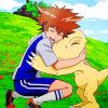 Agumon Digimon Paint by numbers