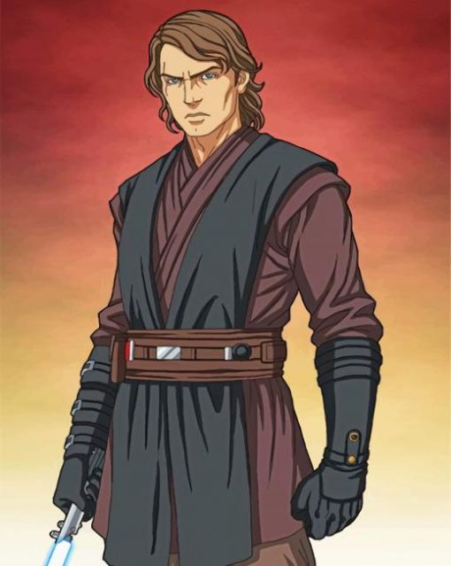 Anakin Skywalker Illustration Paint by numbers