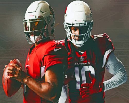 Arizona Cardinals paint by numbers