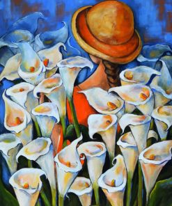 Artistic Arum Lilies paint by numbers