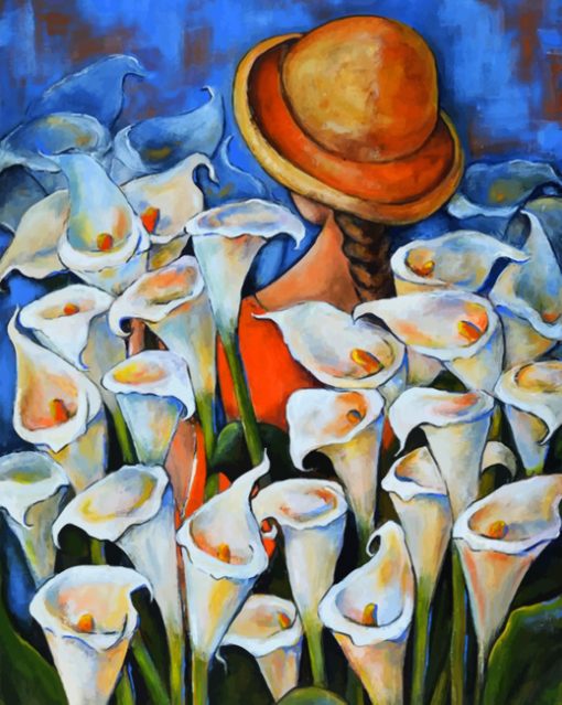 Artistic Arum Lilies paint by numbers