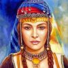 Berber Woman Piant by numbers