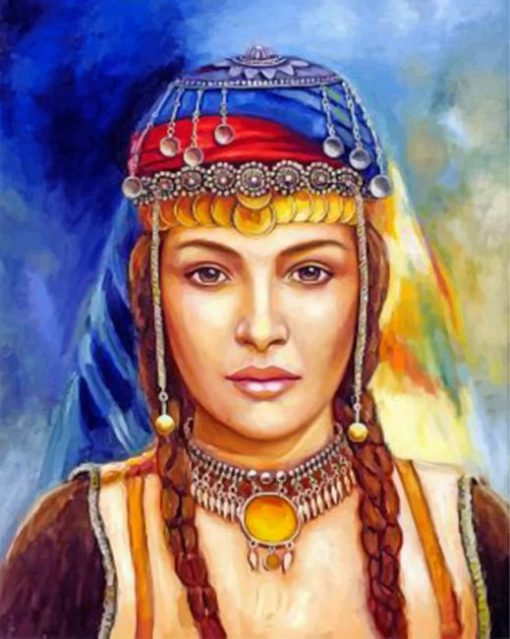 Berber Woman Piant by numbers