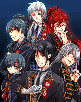 Black Butler Manga paint by numbers