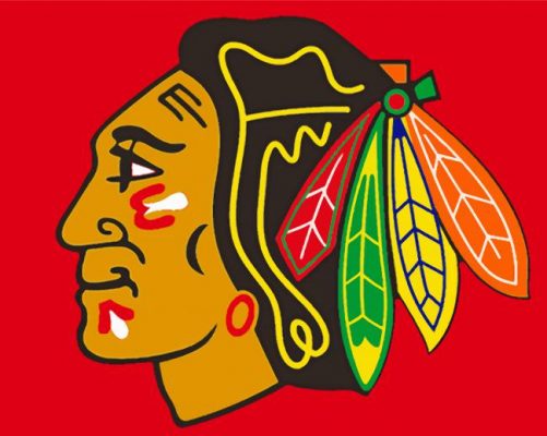 Chicago Blackhawks Logo - Paint By Number - Num Paint Kit