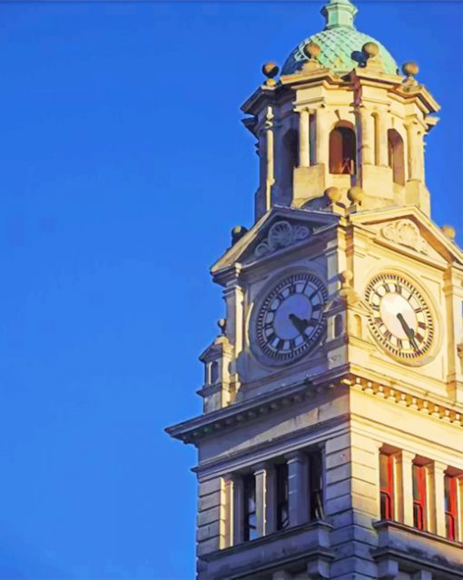 Clock Tower Of New Zealand paint by numbers