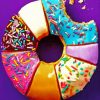 Colorful Donut paint by numbers