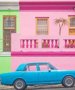 Colorful House In Cape Town South Africa Paint by numbers