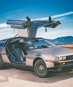 Delorean Car paint by numbers