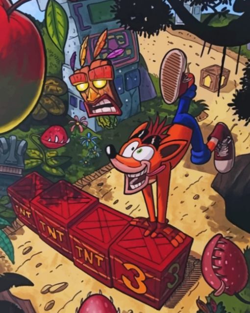 Crash Bandicoot Enjoying His Time