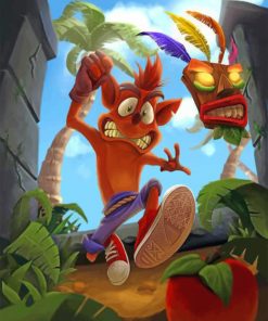 Crash Bandicoot Game paint by numbers