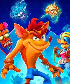 Crash Bandicoot Gaming Paint by numbers