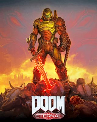 Doom Eternal IllustrationDoom Eternal Illustration Paint by numbers