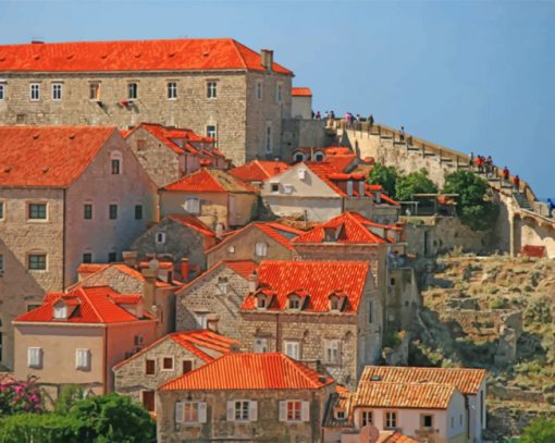 Dubrovnik Buildings Paint by numbers