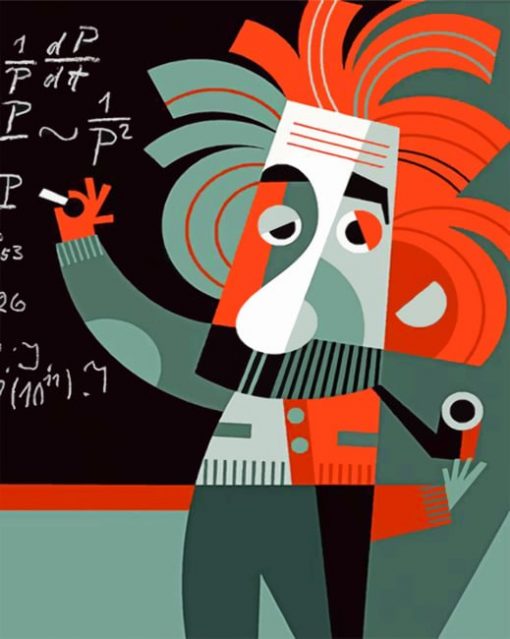 Einstein Art paint by numbers
