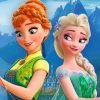 Frozen Elsa And Anna Paint by numbers