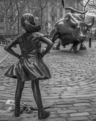 fearless girl bull paint by numbers
