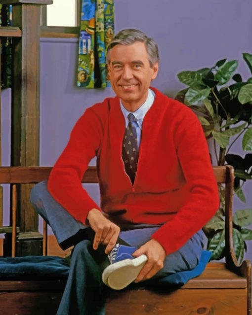 Fred Rogers paint by numbers