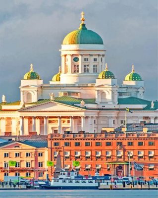 Helsinki Cathedral paint by numbers