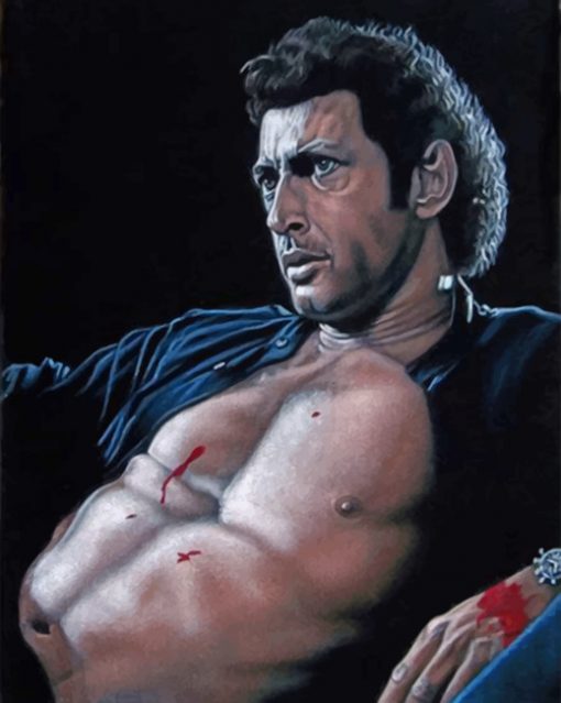 Ian Malcolm Jurassic Park Paint by numbers