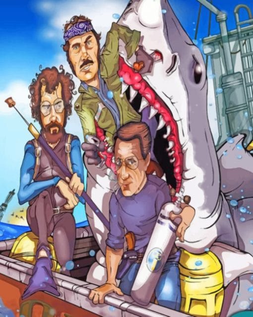 Jaws Illustration paint by numbers